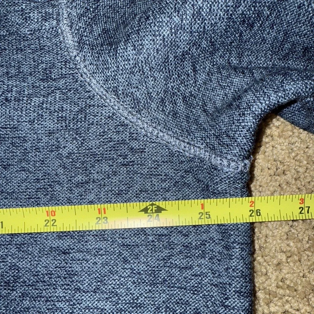 Eddie Bauer Men's Quarter Snap Warm Fleece Pullover with Pockets Blue‎ Sz XL